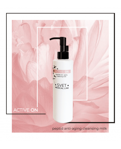 Peptide anti-aging cleansing milk Active on, 250 ml